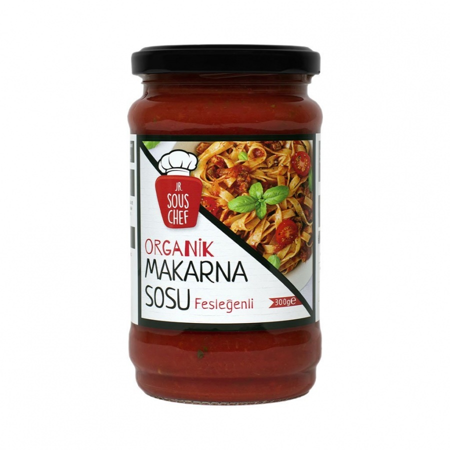 Jr. Sous Chef Organik Makarna Sosu Fesleğenli 300 gr.