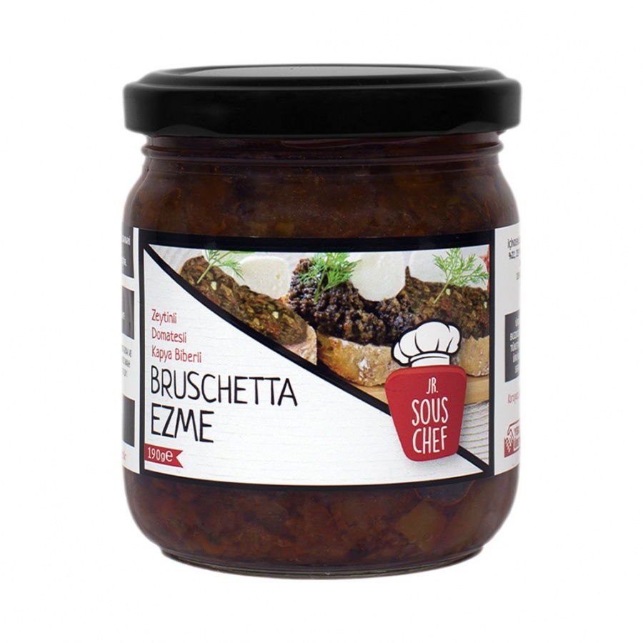 Jr. Sous Chef Organik Bruschetta Ezme  Domatesli Zeytinli Kapya Biberli 190 gr.